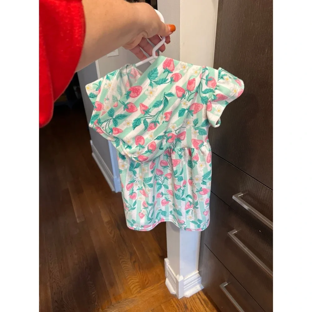 Tommy Bahama strawberry‎ girls terry cover up size 2T